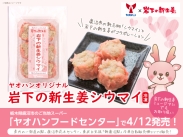 画像：ヤオハンフードセンターで『岩下の新生姜シウマイ』を4月12日発売